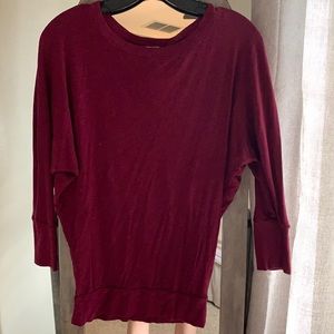Maroon slouchy top